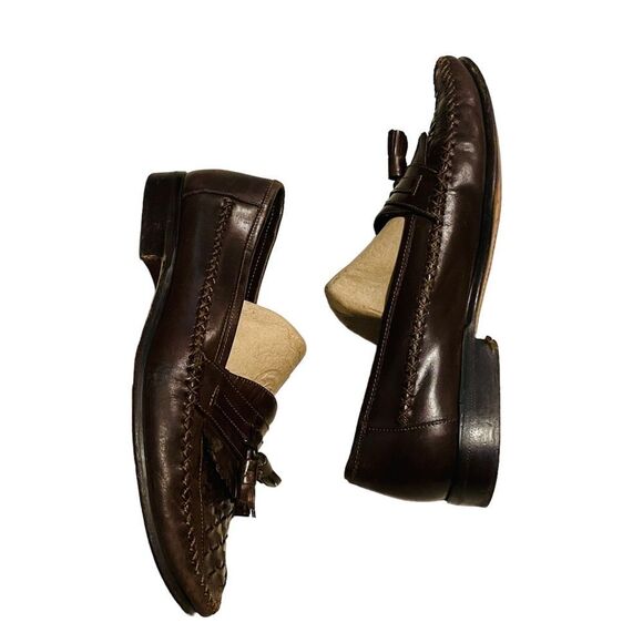 Giorgio Brutini Brown Monocle Kiltie Tassel Loafers - Size 8.5. - Picture 4 of 11